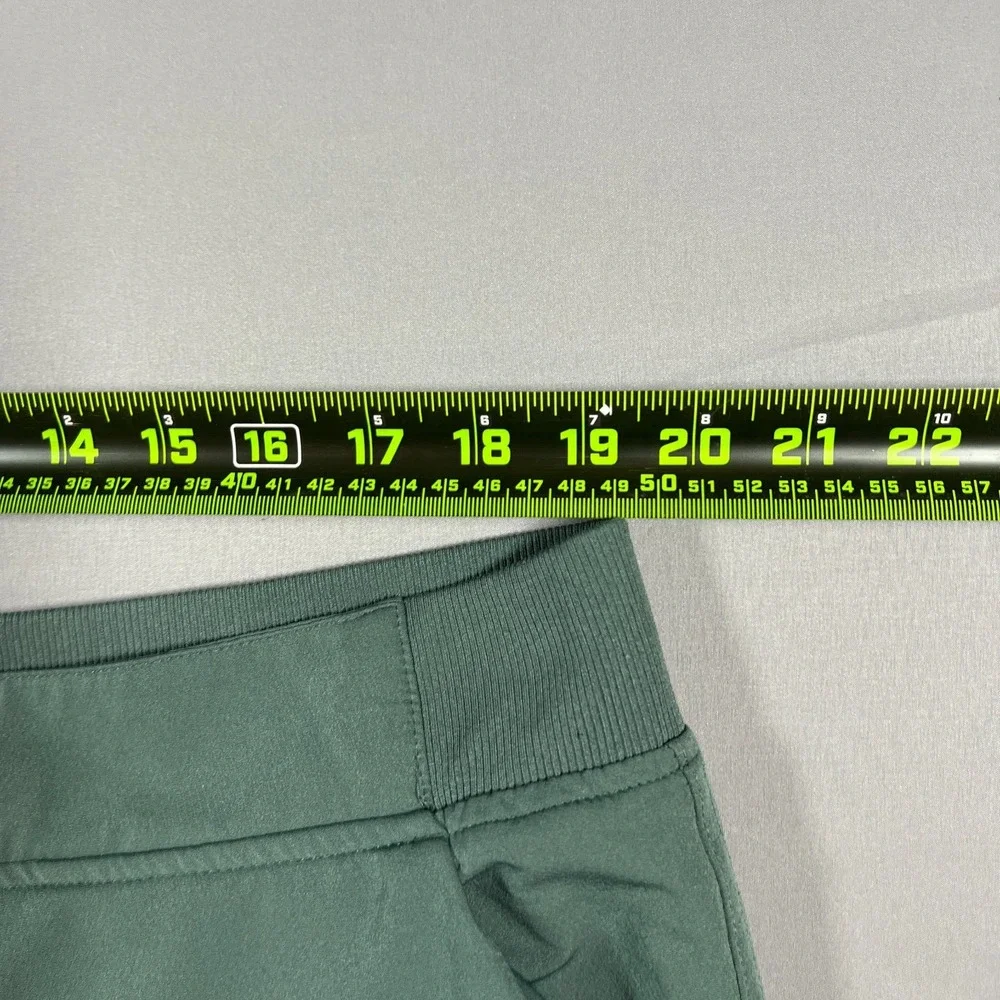 32 Degrees Cool Cropped Pants Womens 2XL Sage Green Stretch High Waisted Pull On